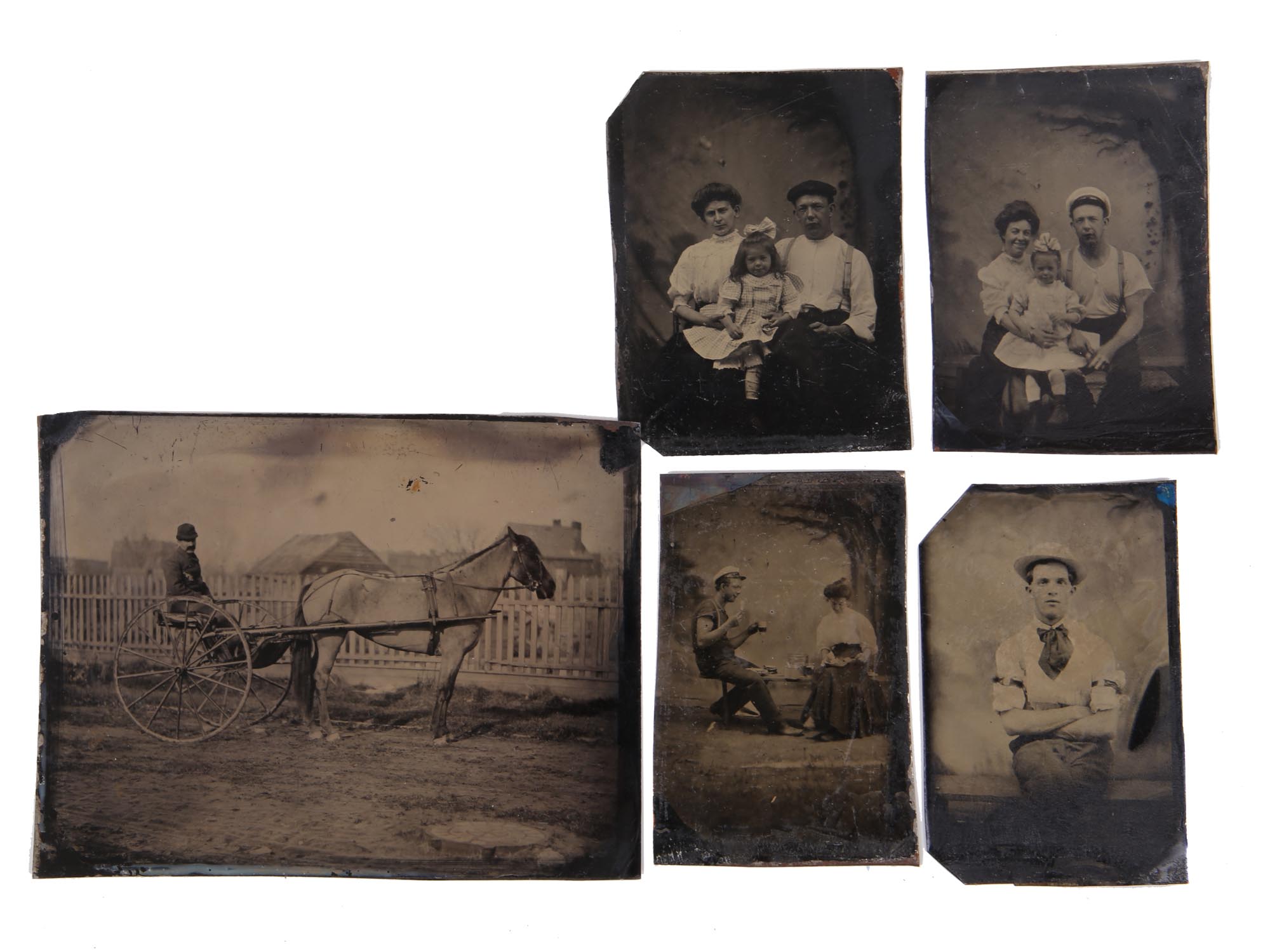 ANTIQUE AMERICAN FERROTYPE PHOTO PRINT COLLECTION PIC-0